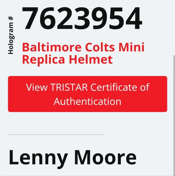 Autographed COLTS White and Blue Football Helmet - Picture 7 of 8